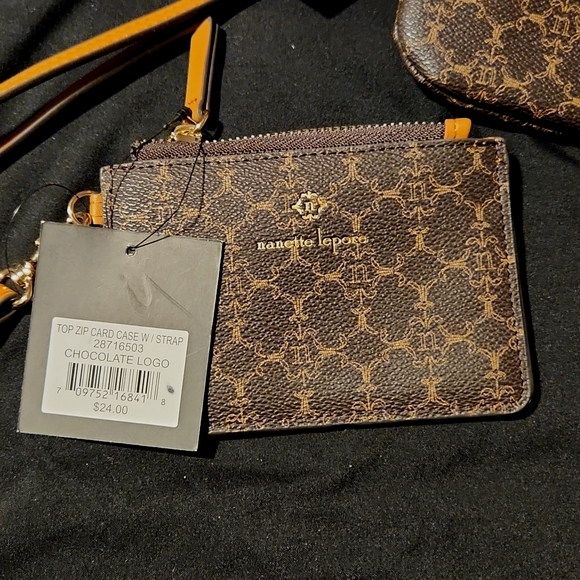Nanette Lepore Cash Holder with Card Case and Wristlet matching set Brand New - Picture 2 of 4
